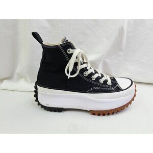 Converse Run Star Hike Womens Size 7 Or Mens 5.5 Black Platform Hi Lace Sneakers